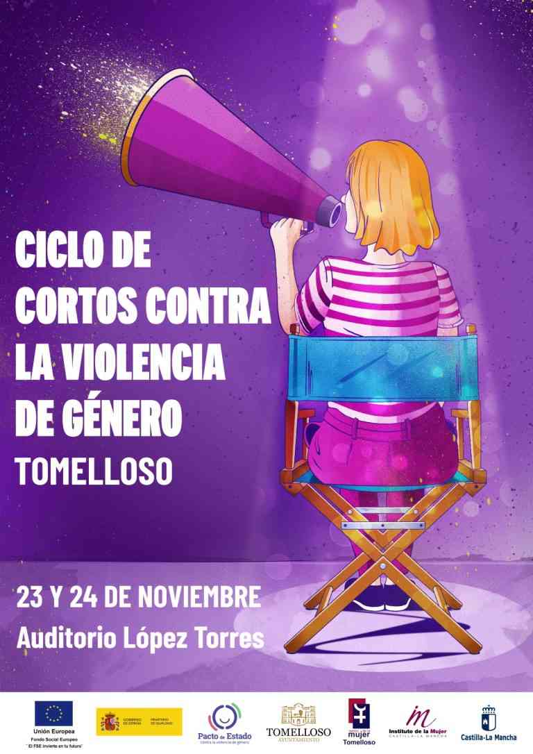 Ciclos cortos contra la violencia de género el 24 de noviembre en el Auditorio López Torres de Tomelloso