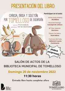 Presentarán el libro “Caricia, Brisa y Soletón por Tomelloso de excursión” este domingo 20 de noviembre por el Día Mundial de la Infancia