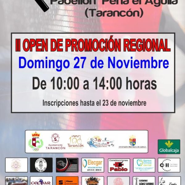 II Open de promoción del tenis de mesa a nivel regional el 27 de noviembre en Tarancón