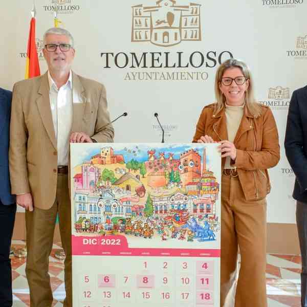 La página del mes de diciembre del calendario 2022 de Soliss dedicada a Tomelloso