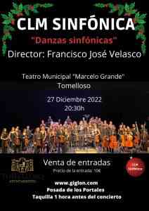 Hoy “Danzas Sinfónicas” con la Orquesta CLM Sinfónica en el Teatro Marcelo Grande de Tomelloso a las 20:30 horas