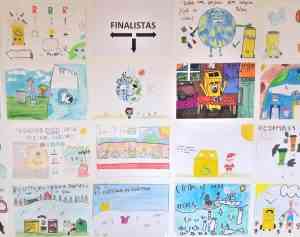 Ganadores del concurso de dibujo de la concejalía de Medio Ambiente de Puertollano y Ecoembes que ilustrarán el calendario municipal 2023