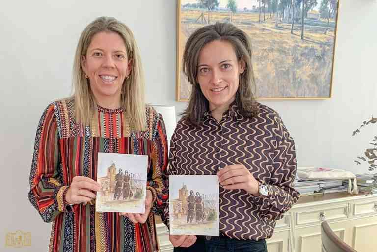 Una acuarela “Las Terreras” de la artista Lucía Martínez ilustra la tarjeta que felicitará la Navidad 2022 a los vecinos y vecinas de Tomelloso