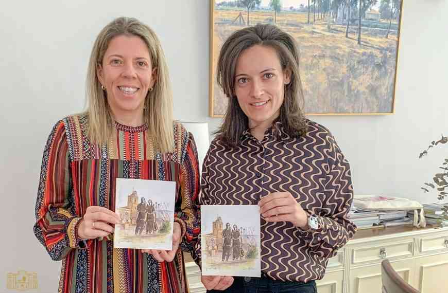 Una acuarela “Las Terreras” de la artista Lucía Martínez ilustra la tarjeta que felicitará la Navidad 2022 a los vecinos y vecinas de Tomelloso