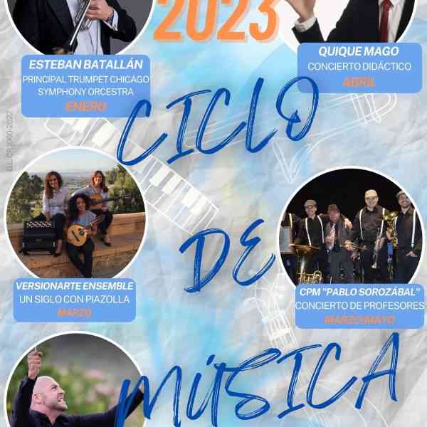 9 Conciertos de Primer Nivel con Orquestas y Solistas en el Ciclo de Música 2023 del Conservatorio Pablo Sorozábal de Puertollano