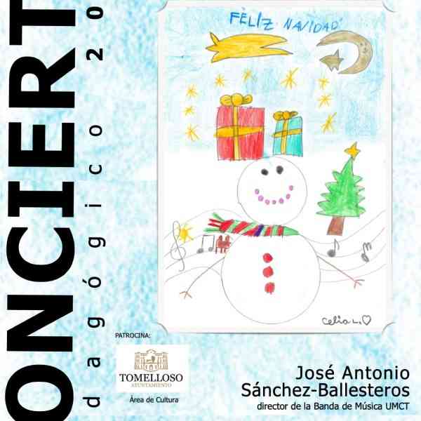 Concierto Pedagógico de la Asociación Unión Musical “Ciudad de Tomelloso” el 8 de enero en el Teatro Municipal Marcelo Grande