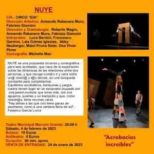 Disfruta de NUYE: Circo y Coreografía el 4 de Febrero en el Teatro Municipal Marcelo Grande de Tomelloso