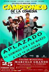 «Campeones de la Comedia» Aplazados al 5 de Marzo: Solicitud de Devolución de Importe Hasta el 3 de Marzo