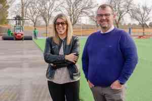 Césped Artificial Renovado en el Campo de Fútbol Miguel Moreno de la Ciudad Deportiva de Tomelloso