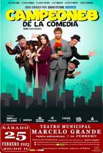 reescribir título «Campeones de la comedia» este 25 de febrero en el Teatro Marcelo Grande de Tomelloso