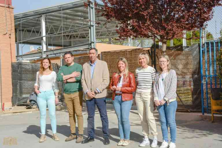 El colegio Maternidad de Tomelloso invierte 550.000 euros en obras para el avance del gimnasio cubierto.