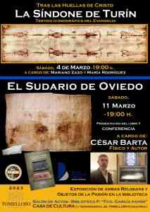 Conferencia sobre el sudario de Turín en la Casa de Cultura de Tomelloso este sábado 4 de marzo.