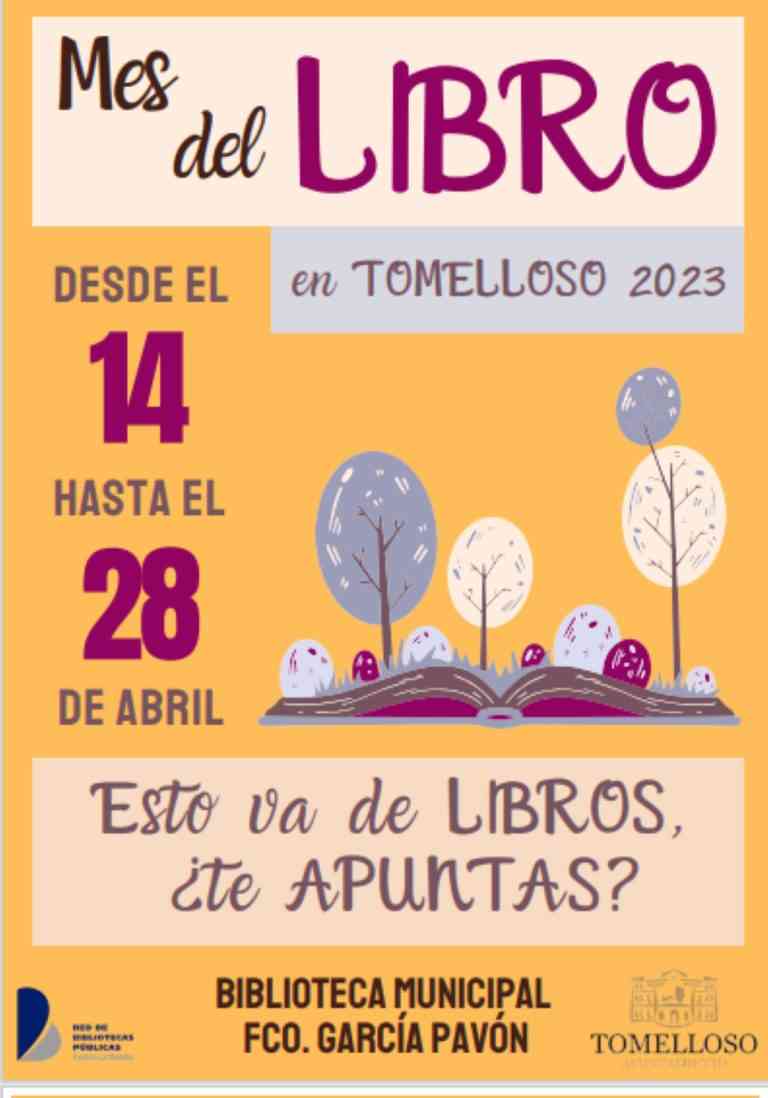 «¡Únete a las actividades del Día Internacional del Libro en Tomelloso del 14 al 28 de abril!»