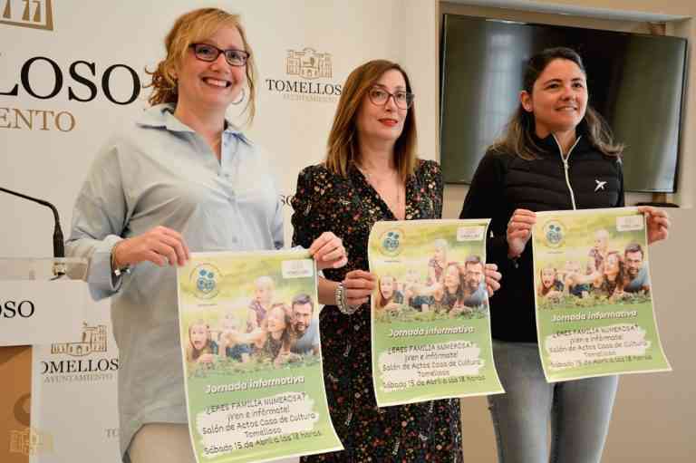 Jornada sobre derechos y beneficios para familias numerosas en Tomelloso el 15 de abril