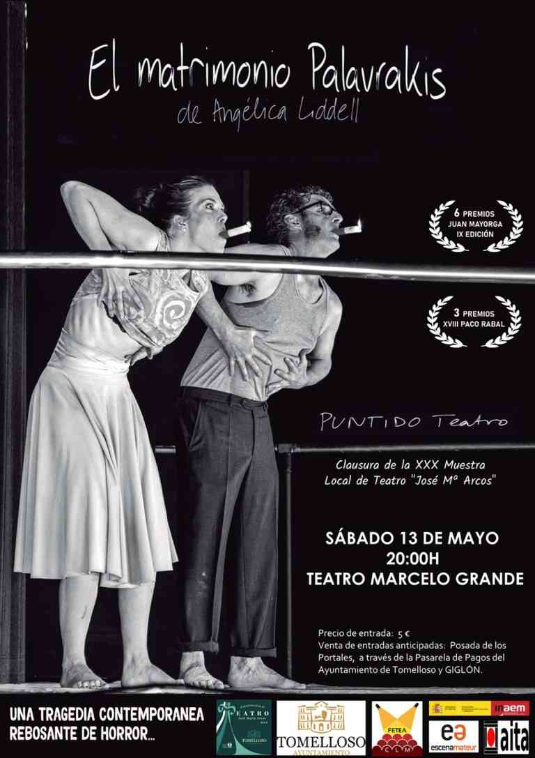 “La culminación de la XXX Muestra Local de Teatro José María Arcos 2023 de Tomelloso será la representación de ‘El matrimonio Palavrakis’ el 13 de mayo”