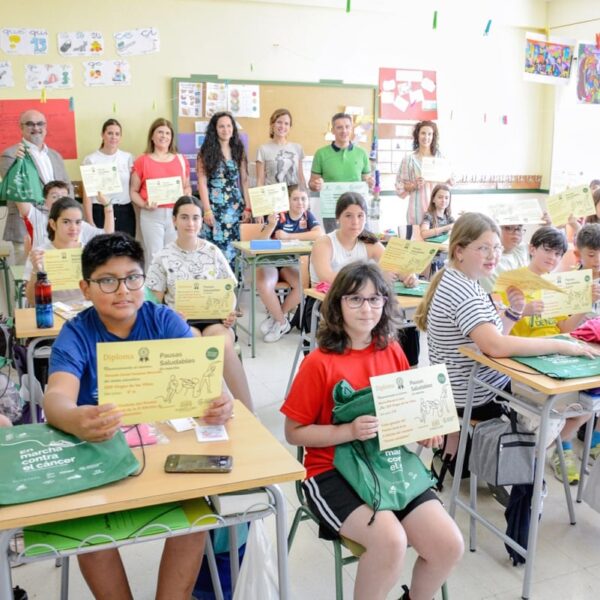 Alumnos del CEIP Virgen de las Viñas de Tomelloso obtuvieron el Premio local y fueron finalistas provinciales en el II concurso «Pausas Saludables» de la AECC.