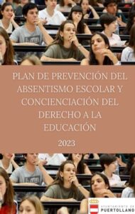 El Plan de Prevención del Absentismo Escolar y Concienciación de la Escolarización 2023-2025 es aprobado por la JGL en Puertollano.