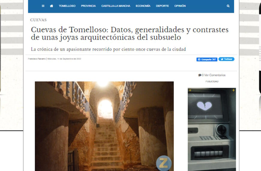 Fallado el Certamen Artículo Periodístico “Juan Torres Grueso”: el ganador es Francisco Navarro con un artículo sobre las cuevas de Tomelloso