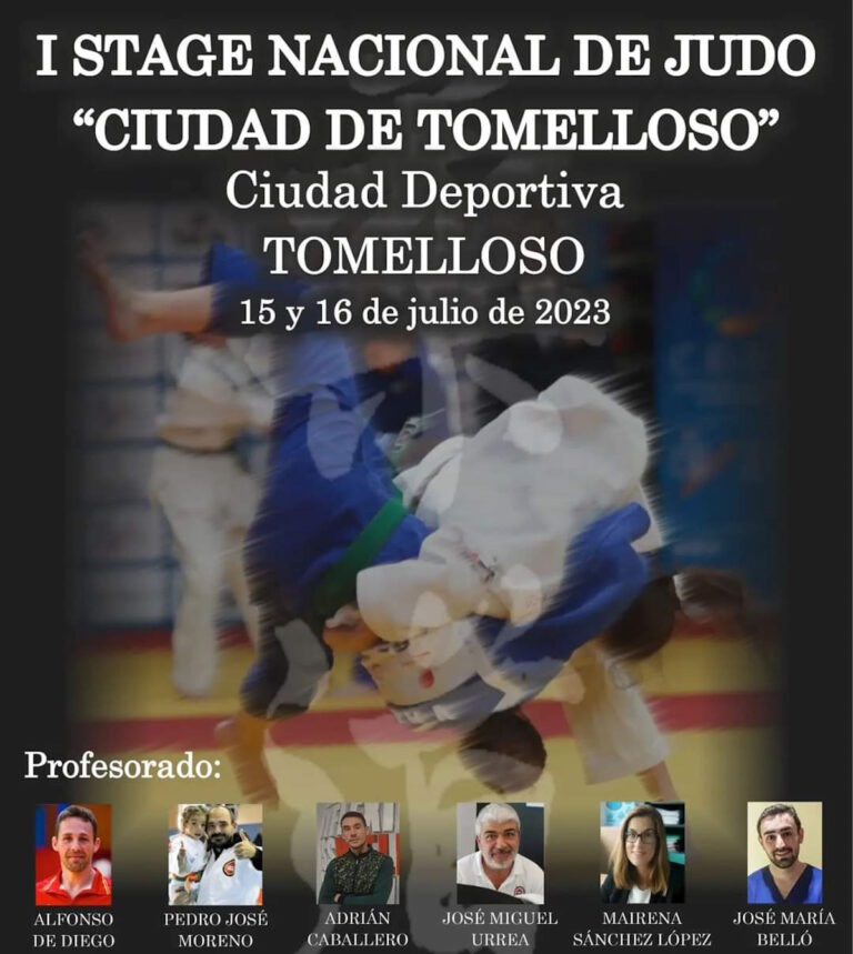 El Primer Stage Nacional de Judo «Ciudad de Tomelloso» tendrá lugar en la Ciudad Deportiva de la localidad los días 15 y 16 de julio.