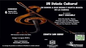 VII Velada Cultural en honor a San Isidro y Santa María de la Cabeza en Tomelloso el domingo 6 de agosto