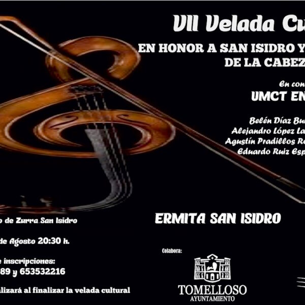 VII Velada Cultural en honor a San Isidro y Santa María de la Cabeza en Tomelloso el domingo 6 de agosto