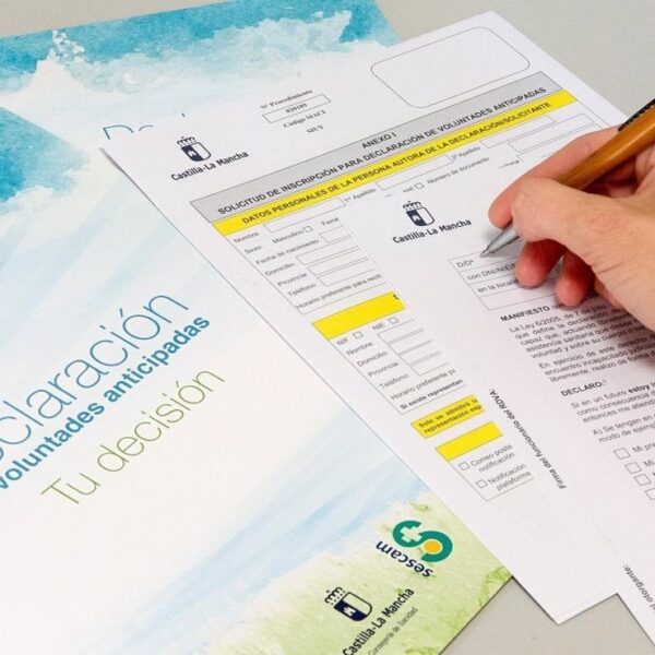 El número de inscripciones en el Registro de Voluntades Anticipadas de C-LM se dispara en la primera mitad de 2023 con 928 nuevos registros.