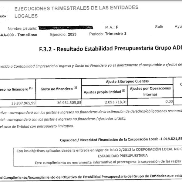 Sebastián denuncia la mala gestión económica del anterior gobierno socialista del Ayuntamiento de Tomelloso