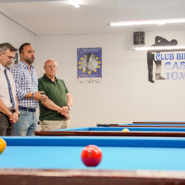 Campeonato de alto nivel en el recién remodelado Club de Billar Casino de Tomelloso, inaugurado durante las Feria y Fiestas.