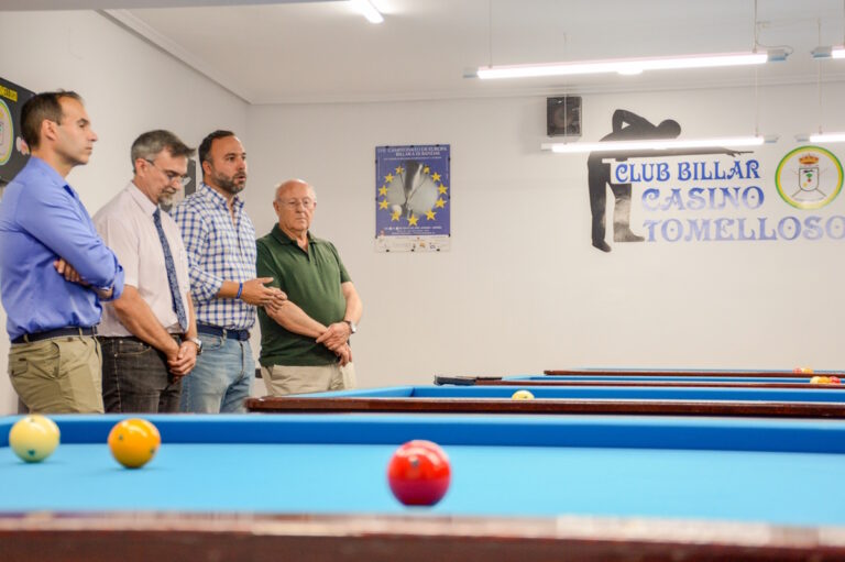 Campeonato de alto nivel en el recién remodelado Club de Billar Casino de Tomelloso, inaugurado durante las Feria y Fiestas.