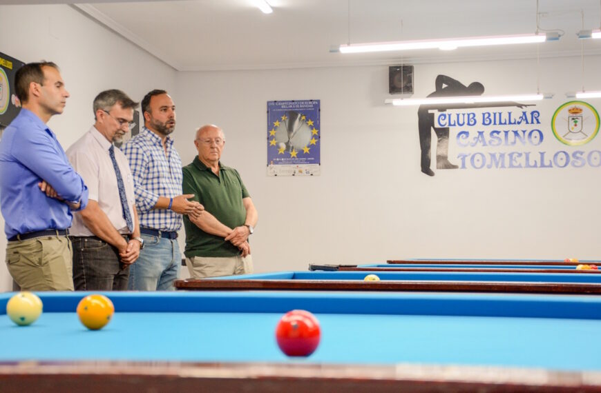 Campeonato de alto nivel en el recién remodelado Club de Billar Casino de Tomelloso, inaugurado durante las Feria y Fiestas.