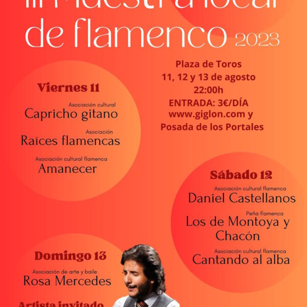 III Muestra Local de Flamenco en la Plaza de Toros de Tomelloso del 11 al 13 de agosto con entradas a 3 euros