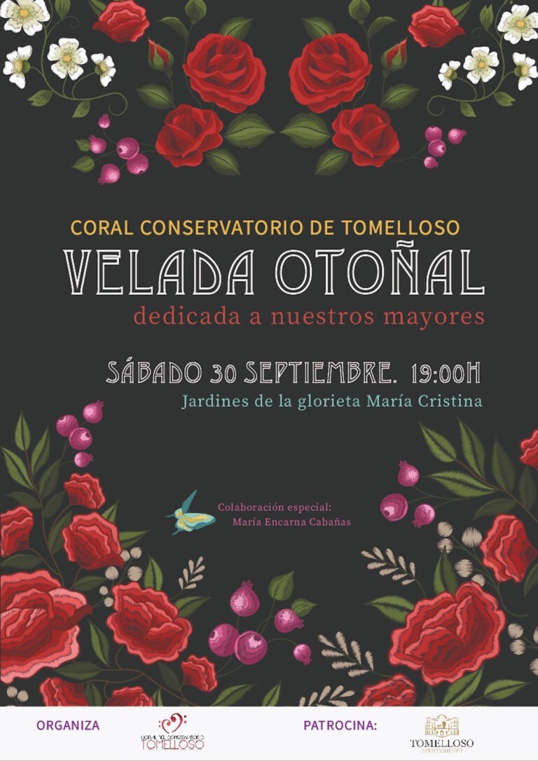 “Velada otoñal” de la Coral Conservatorio de Tomelloso el 30 de septiembre en a Glorieta de María Cristina ¡gratuita!