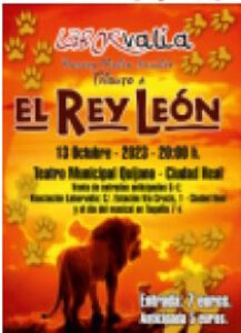 Musical inclusivo tributo al Rey León organizado por Laborvalía el 13 de octubre en el Teatro Municipal Quijano de Ciudad Real