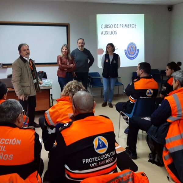 Curso de logística sanitaria para voluntarios de Protección Civil en situaciones de grandes emergencias con múltiples víctimas.
