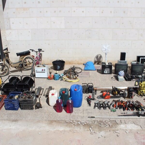 Detenidas nueve personas por realizar robos en explotaciones agrícolas y viviendas de Argamasilla de Alba