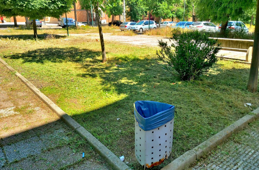 Acciones de limpieza en espacios verdes en Pozo Norte, Fraternidad, El Poblado y alrededores de la estación AVE