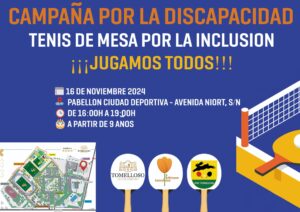 Cambio de Ubicación para Actividad de la Campaña por la Inclusión de Personas con Discapacidad, Informa la Concejalía de Servicios Sociales