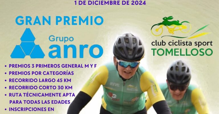 Club Ciclista Sport Tomelloso Organiza Prueba Ciclística con Apoyo del Ayuntamiento Local y el Área Municipal de Deportes