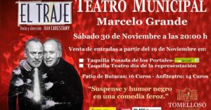El traje: Javier Gutiérrez y Luis Bermejo protagonizan comedia feroz de suspense y humor negro en el Teatro Municipal