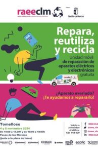 Servicio gratuito de reparación de dispositivos eléctricos y electrónicos este lunes y martes en la Unidad móvil del Paseo de las Moreras