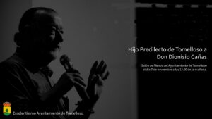 Transmisión en Vivo del Acto Institucional de Entrega del Título de Hijo Predilecto de la Ciudad al Poeta Dionisio Cañ, Anuncia el Ayuntamiento