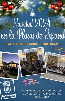 Alumnos del Conservatorio Municipal de Música ofrecerán Actuaciones en la Puerta del Ayuntamiento del 16 al 19 de Diciembre a las 18:00h