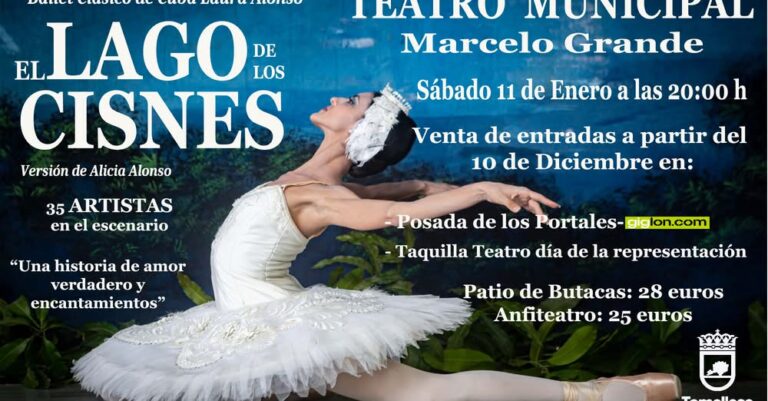 El esplendor de la danza: 35 bailarines deslumbran en la obra maestra del ballet en el Teatro Marcelo Grande