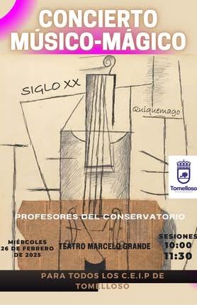 Quiquemago: Un Espectáculo Intrépido de Magia y Música Presentado por el Mago Violinista y los Profesores del Conservatorio Municipal