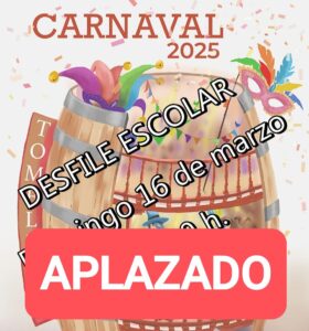 Desfile Escolar de Carnaval Aplazado por Previstas Condiciones Meteorológicas Adversas, Anuncia Concejalía de Festejos