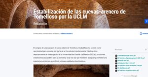La Revista Tectónica destaca el proceso de estabilización en las cuevas-arenero de Tomelloso