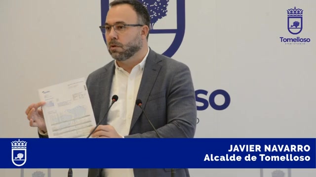 Alcalde Javier Navarro denuncia en rueda de prensa el golpe del nuevo canon del agua a vecinos y empresarios