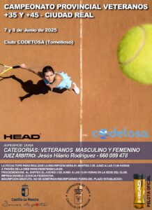 Campeonato Provincial de Tenis Veteranos +35 y +45 en Ciudad Real: ¡Inscríbete ya!