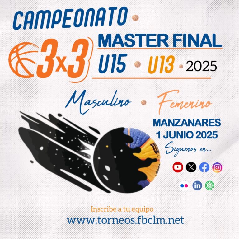 Manzanares acoge la Fase Final del Campeonato 3×3 de Castilla-La Mancha U13 y U15