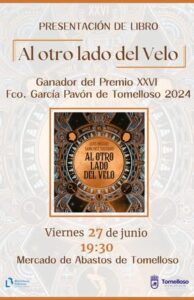XXVI Premio de Narrativa otorgado a ‘Al otro lado del velo’, la nueva novela aclamada de Luis Miguel Sánchez Tostado